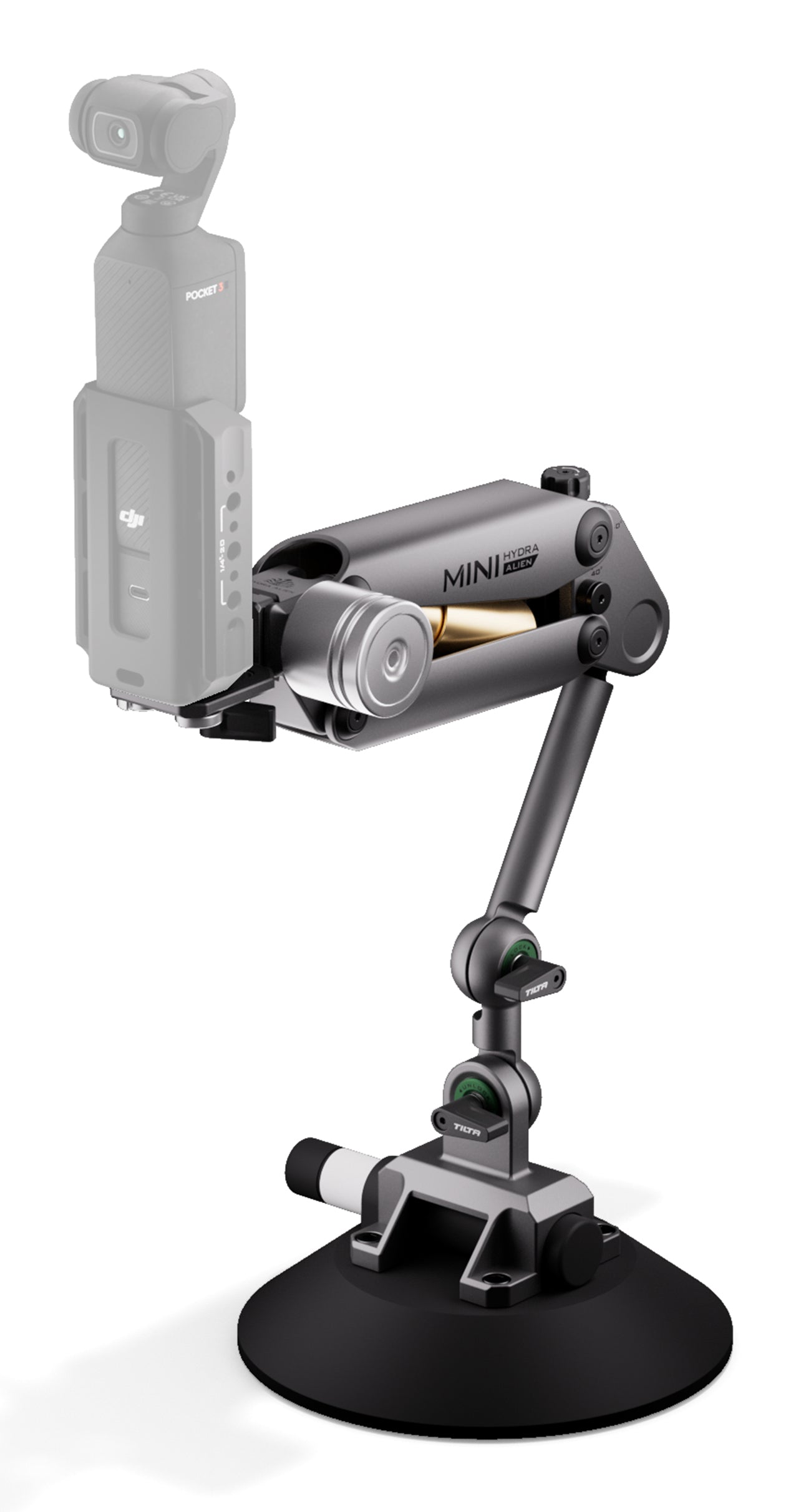 Tilta Hydra Alien Mini Kameragriff – Stabilisierung, Batteriebetrieb – für Smartphone, Actioncam – Grau