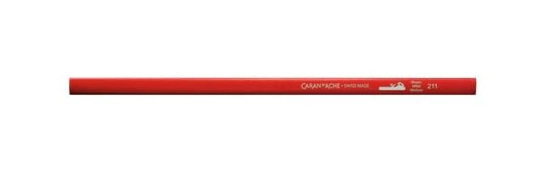 Caran d-Ache Caran d’Ache Zimmermannsbleistift, oval, HB, Mine 2 × 5 mm, rot