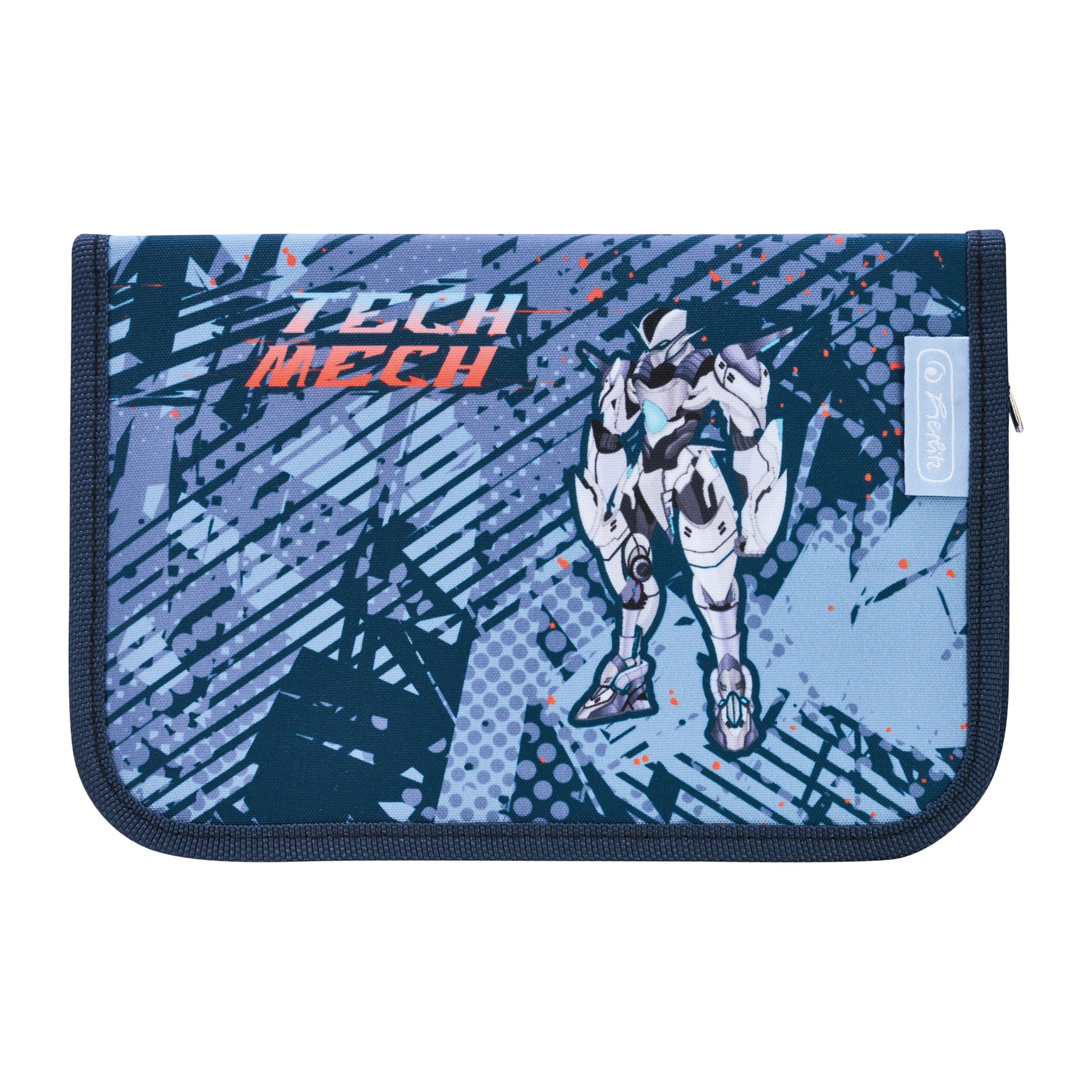 Herlitz Schüleretui, gefüllt (31-teilig), blau, dunkelblau, Polyester, 20,5 × 14 × 3,8 cm