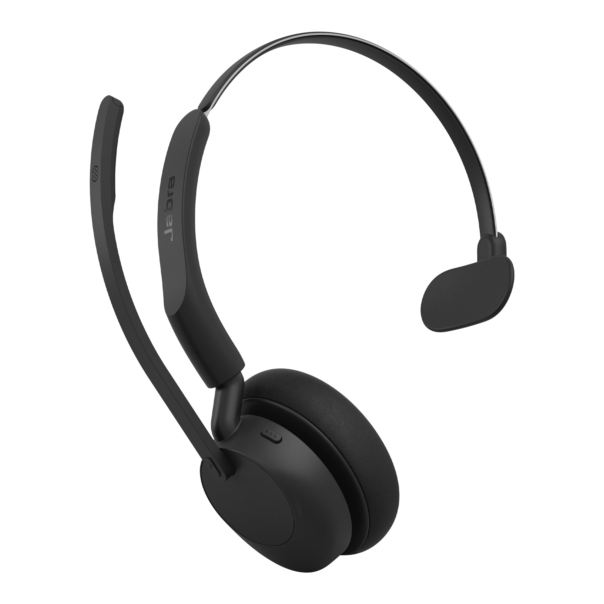 Jabra Evolve3 45 UC Office-Headset – On-Ear, Mono, BT, MS Teams zertifiziert, mit USB-C-Dongle, Schwarz