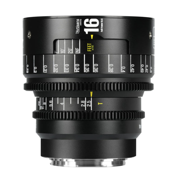 7Artisans 16T25B-EF INFINTE Kinoobjektiv – 16 mm T2,5 – EF-Bajonett – für Canon