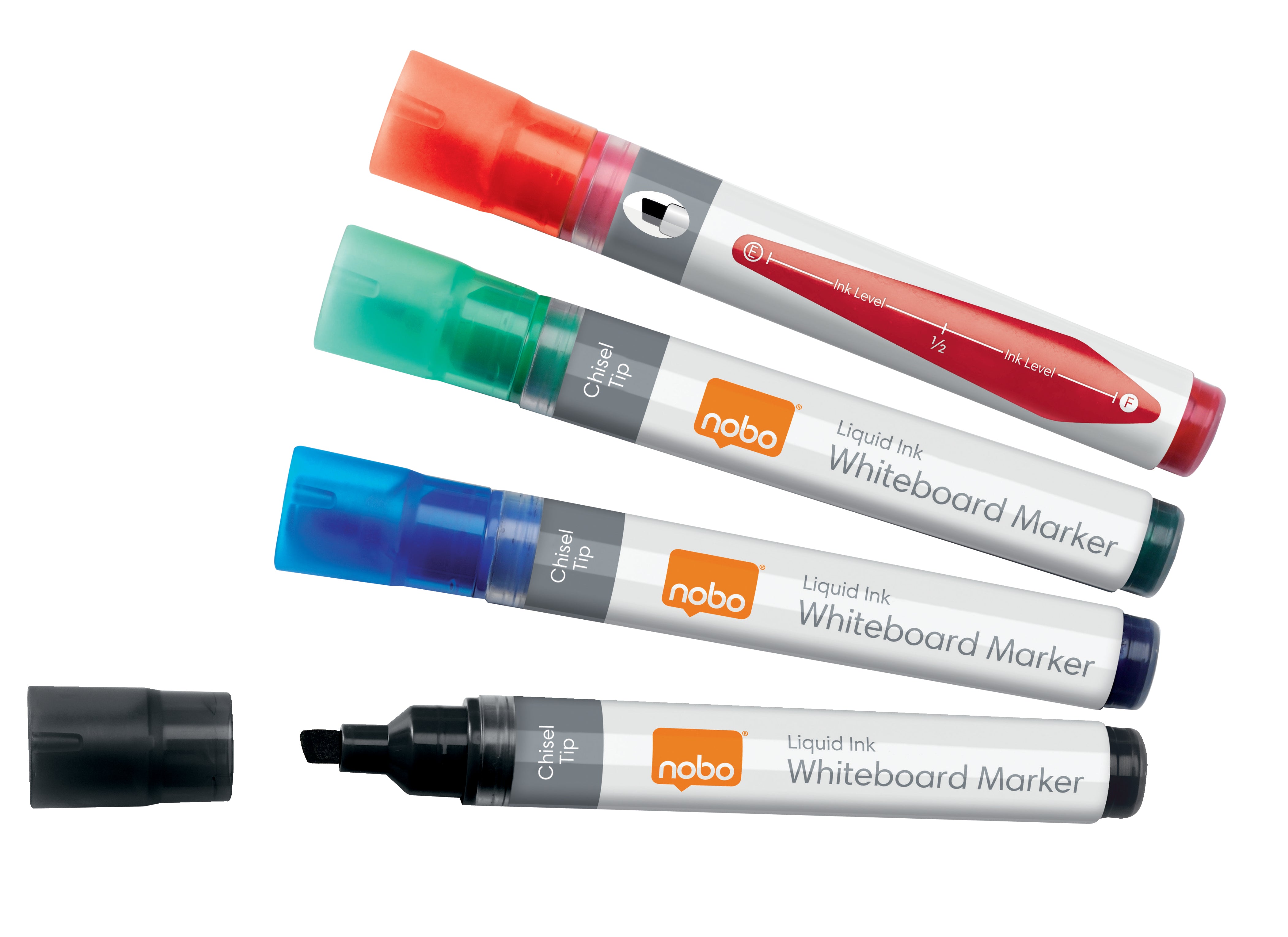 Nobo Whiteboard-Marker – 10 Stk., trocken abwischbar – für Whiteboards, Flipcharts/Papier, OHP-Folien