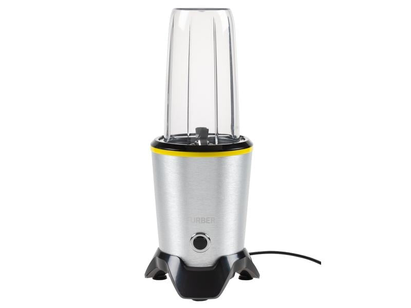 Furber. Furber Smoothie-Mixer F00993 – 1 l, 1000 W, Eis-Crusher – silber