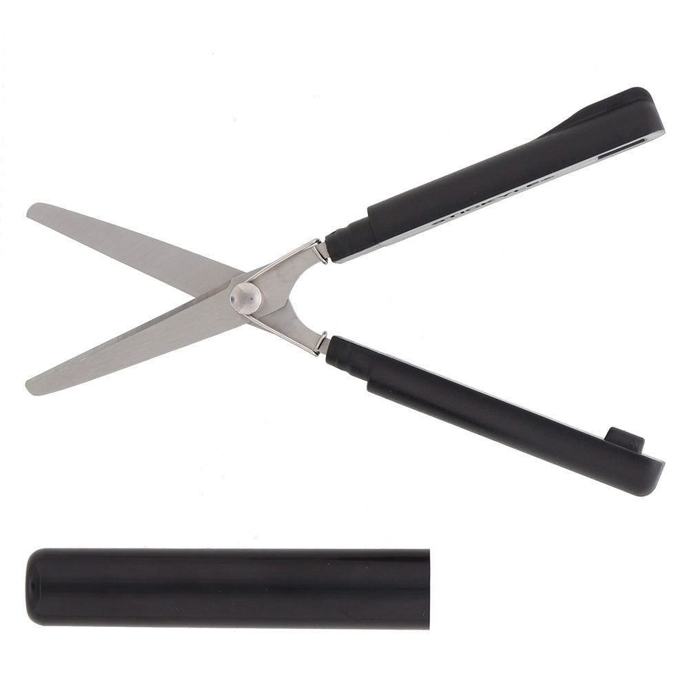 Sun-star Stickyle Schere 10,9 cm – federbelastet, Schutzkappe – Schwarz