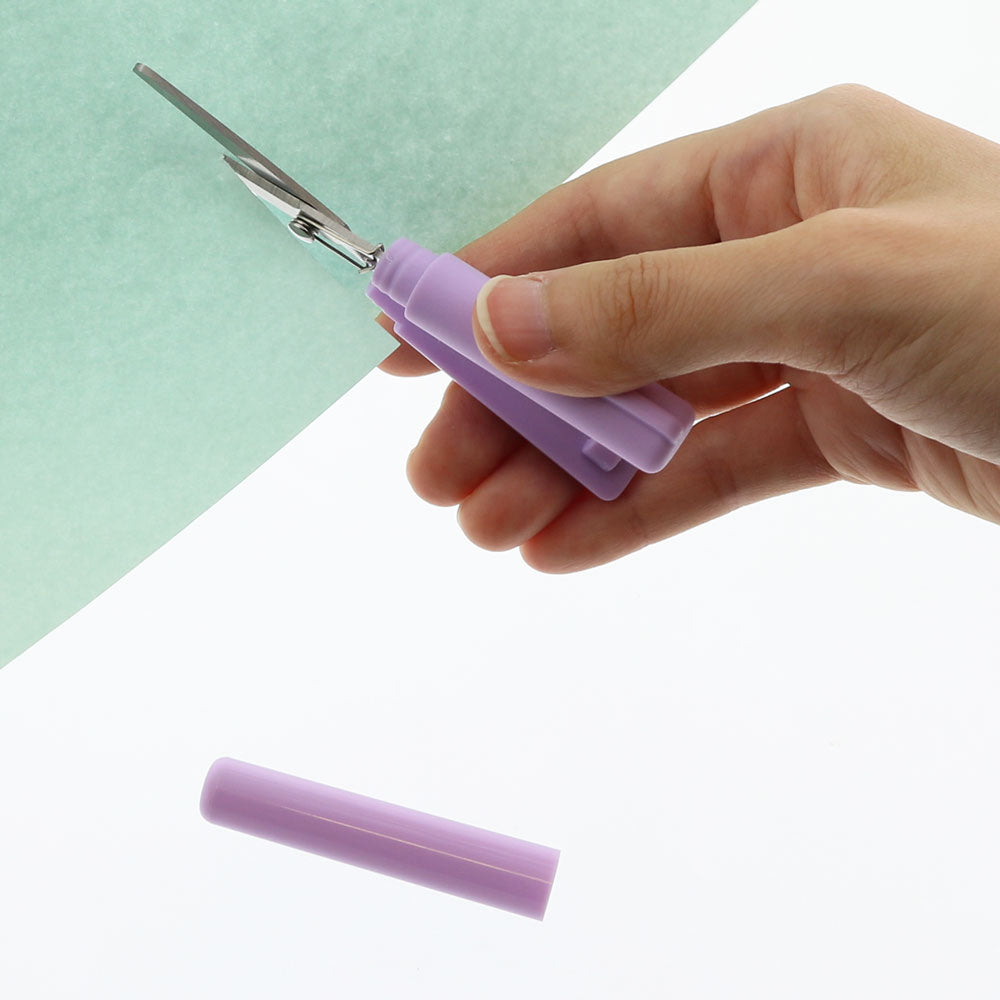 Sun-star Stickyle Schere 10,9 cm – Schutzkappe, federbelastet, Violett