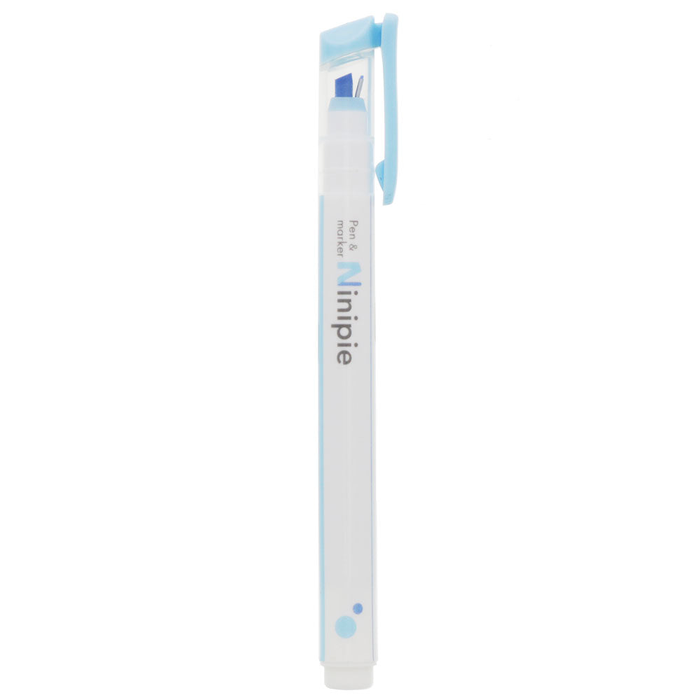 Sun-star Ninipie Stift & Marker Textmarker – Pastellblau, Keil/Fein 4,0/0,5 mm