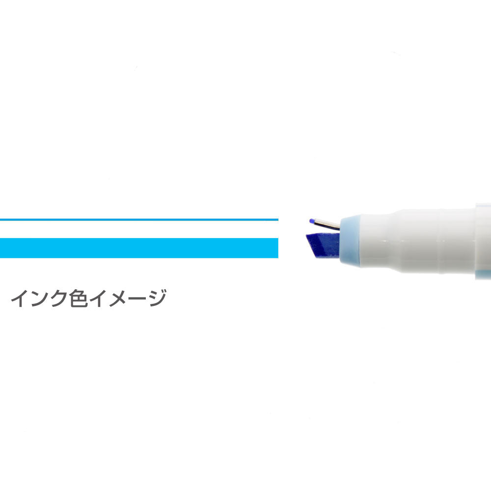 Sun-star Ninipie Stift & Marker Textmarker – Pastellblau, Keil/Fein 4,0/0,5 mm