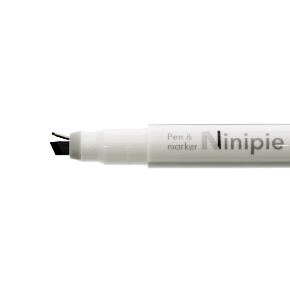 Sun-star Ninipie Stift & Marker Textmarker – Grau/Schwarz, Keil/Fein 4,0/0,5 mm