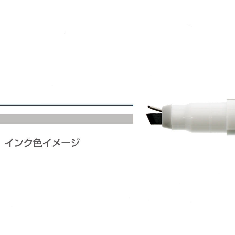 Sun-star Ninipie Stift & Marker Textmarker – Grau/Schwarz, Keil/Fein 4,0/0,5 mm