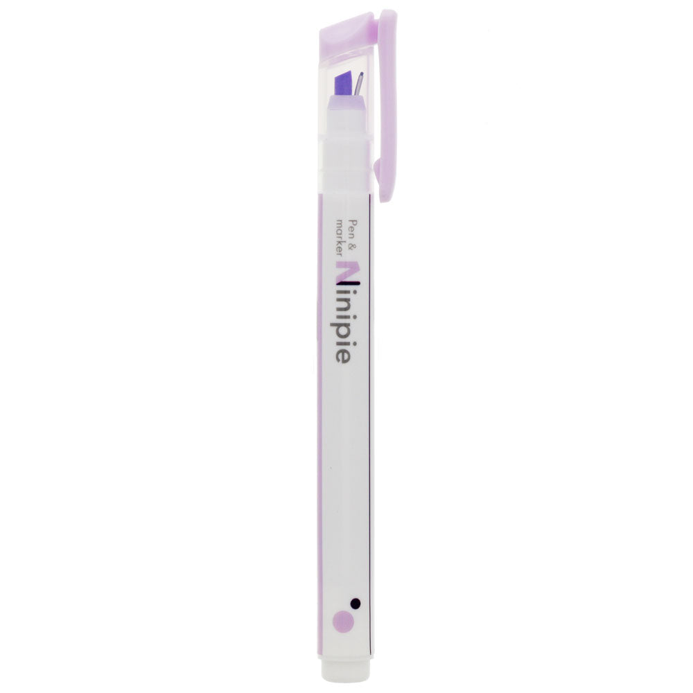 Sun-star Ninipie Stift & Marker Textmarker – Violett/Navy, Keil/Fein 4,0/0,5 mm