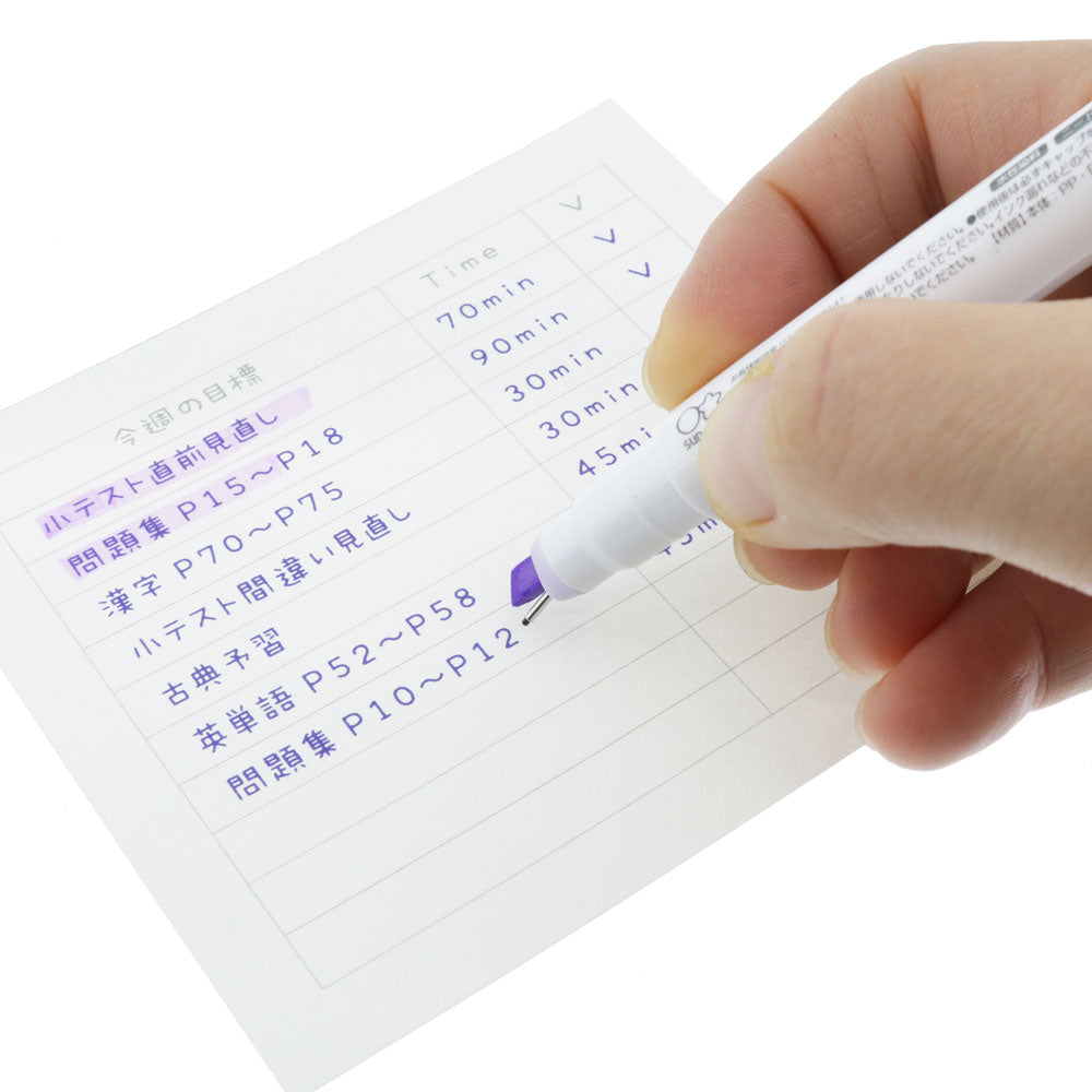 Sun-star Ninipie Stift & Marker Textmarker – Violett/Navy, Keil/Fein 4,0/0,5 mm