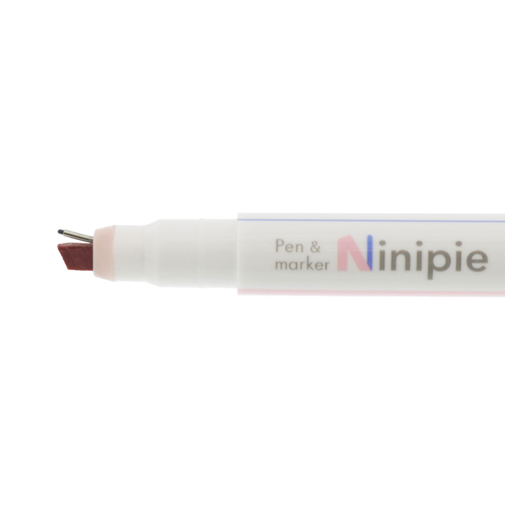 Sun-star Ninipie Stift & Marker Textmarker – Smokey Pink/Dunkelblau, Keil/Fein 4/0,5 mm