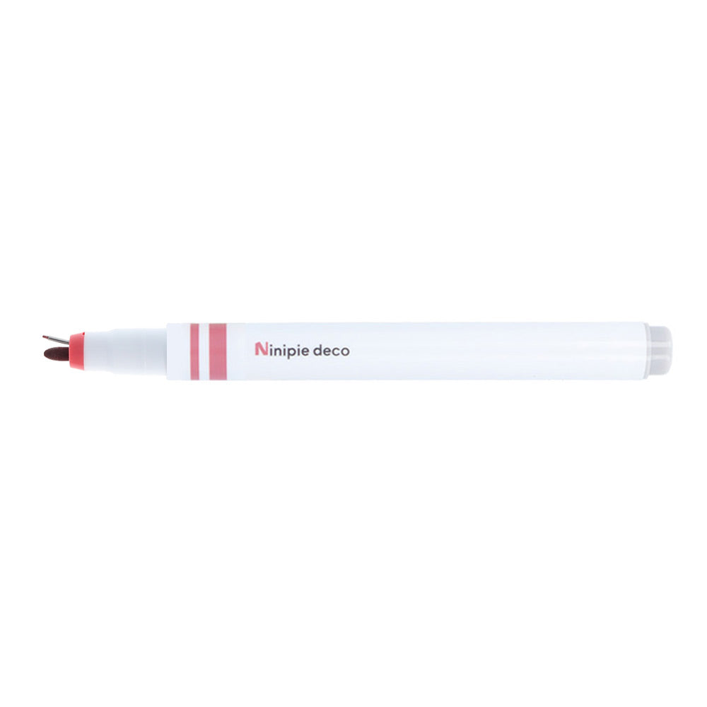 Sun-star Ninipie Deco Pen Fineliner – 0,5–1,0 mm, rot, 2-in-1-Spitze