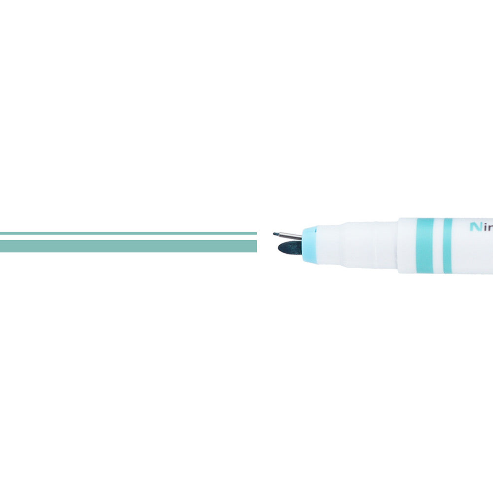 Sun-star Ninipie Deco Filzstift – Doppelspitze, Rundspitze + Feine Spitze, 1,0/0,5 mm, wasserbasiert, Mint