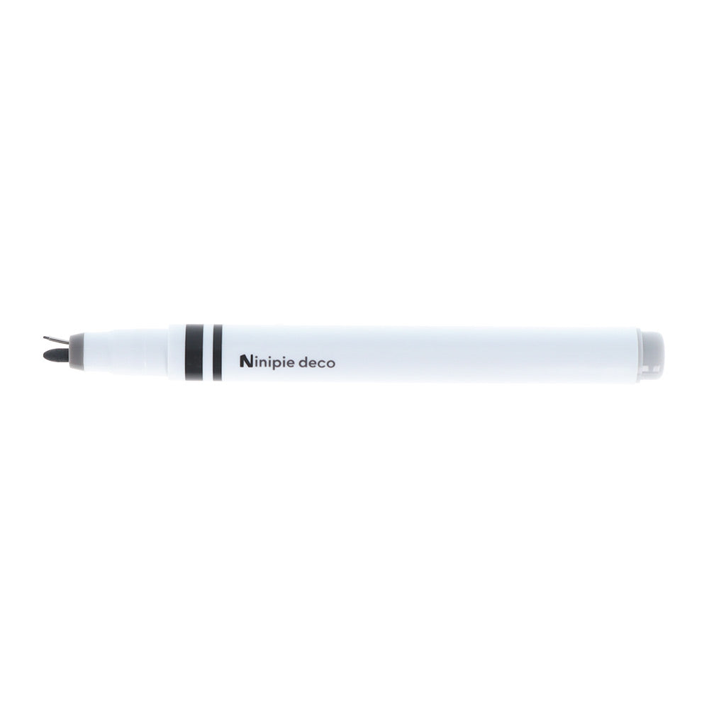 Sun-star Ninipie Deco Pen Filzstift, Doppelspitze – Rundspitze, 1,0 + 0,5 mm, wasserbasiert, schwarz