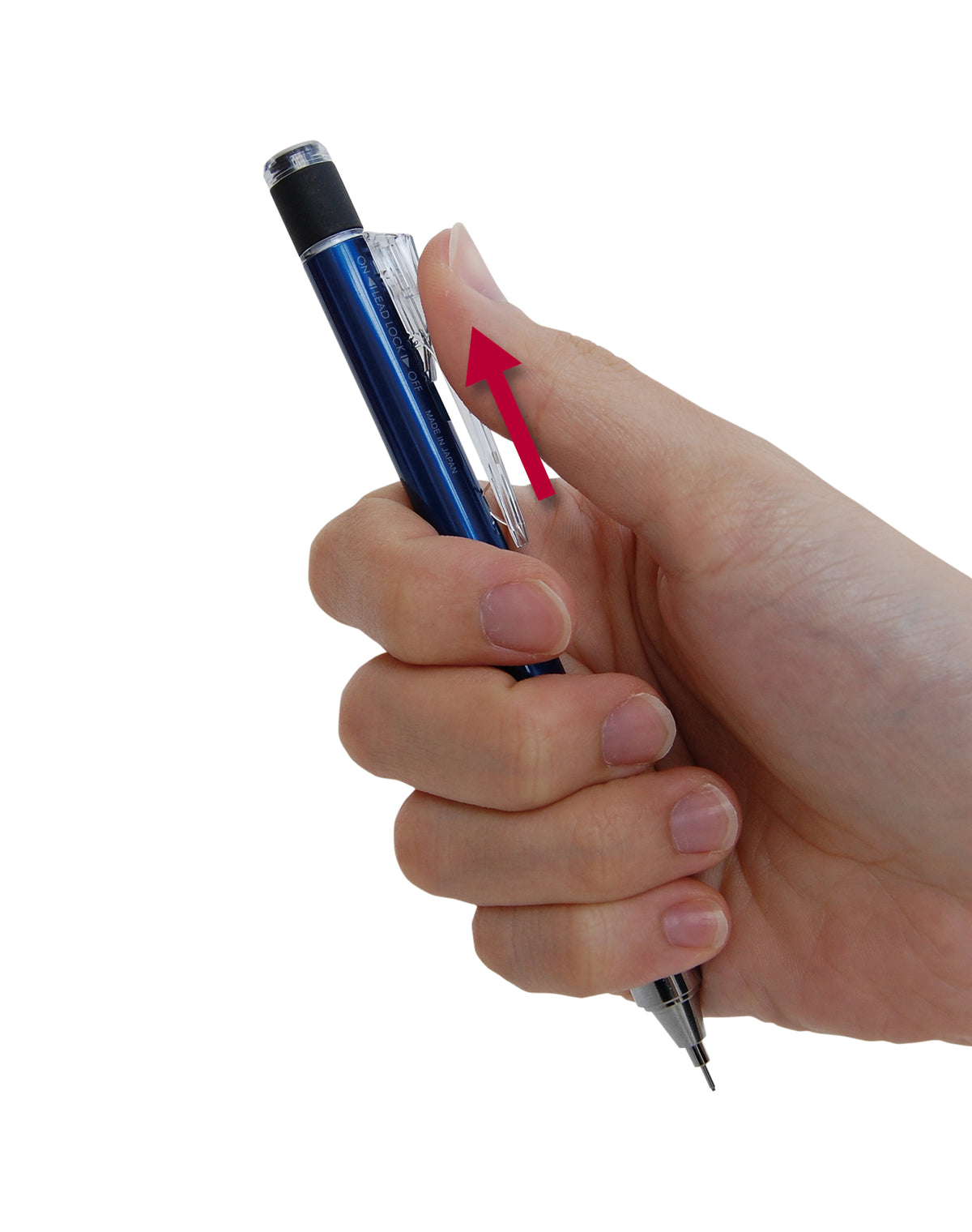 Tombow MONOgraph Druckbleistift – 0,5 mm – Sheer Beige – für Linkshänder – mit Schüttel-Mechanismus