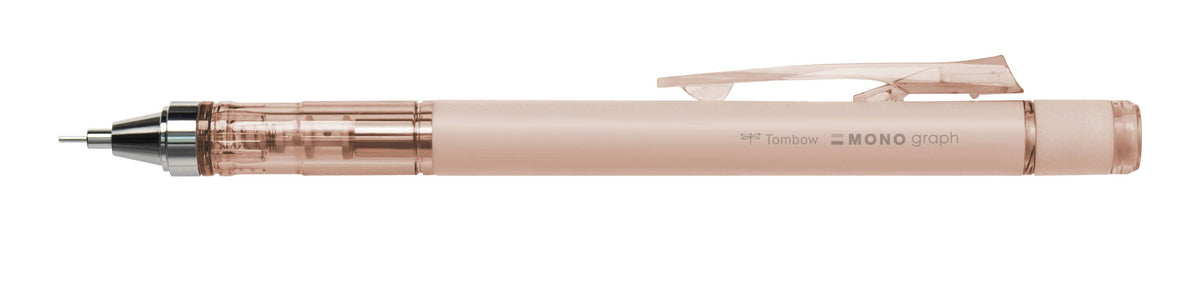Tombow MONOgraph Druckbleistift – 0,5 mm – Sheer Beige – für Linkshänder – mit Schüttel-Mechanismus