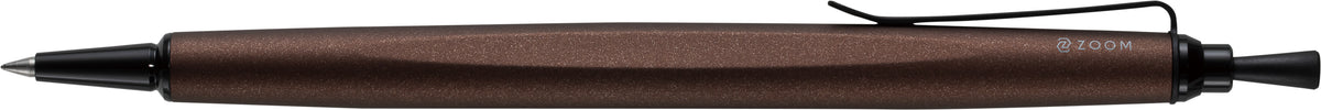 Tombow Zoom L2 Kugelschreiber – Schwarz, Spitze 0,5 mm, Soft-Touch-Beschichtung, Braun
