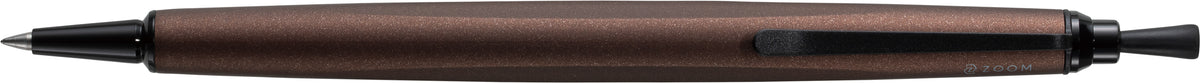 Tombow Zoom L2 Kugelschreiber – Schwarz, Spitze 0,5 mm, Soft-Touch-Beschichtung, Braun