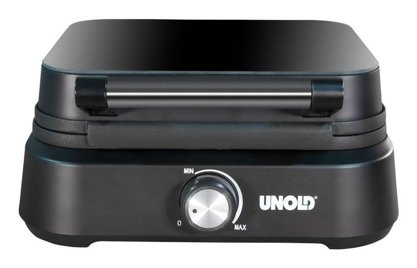 Unold Belgisches Waffeleisen Brüssel 48275 – 2 Waffeln, rechteckig, 1500 W, teflonbeschichtet – schwarz