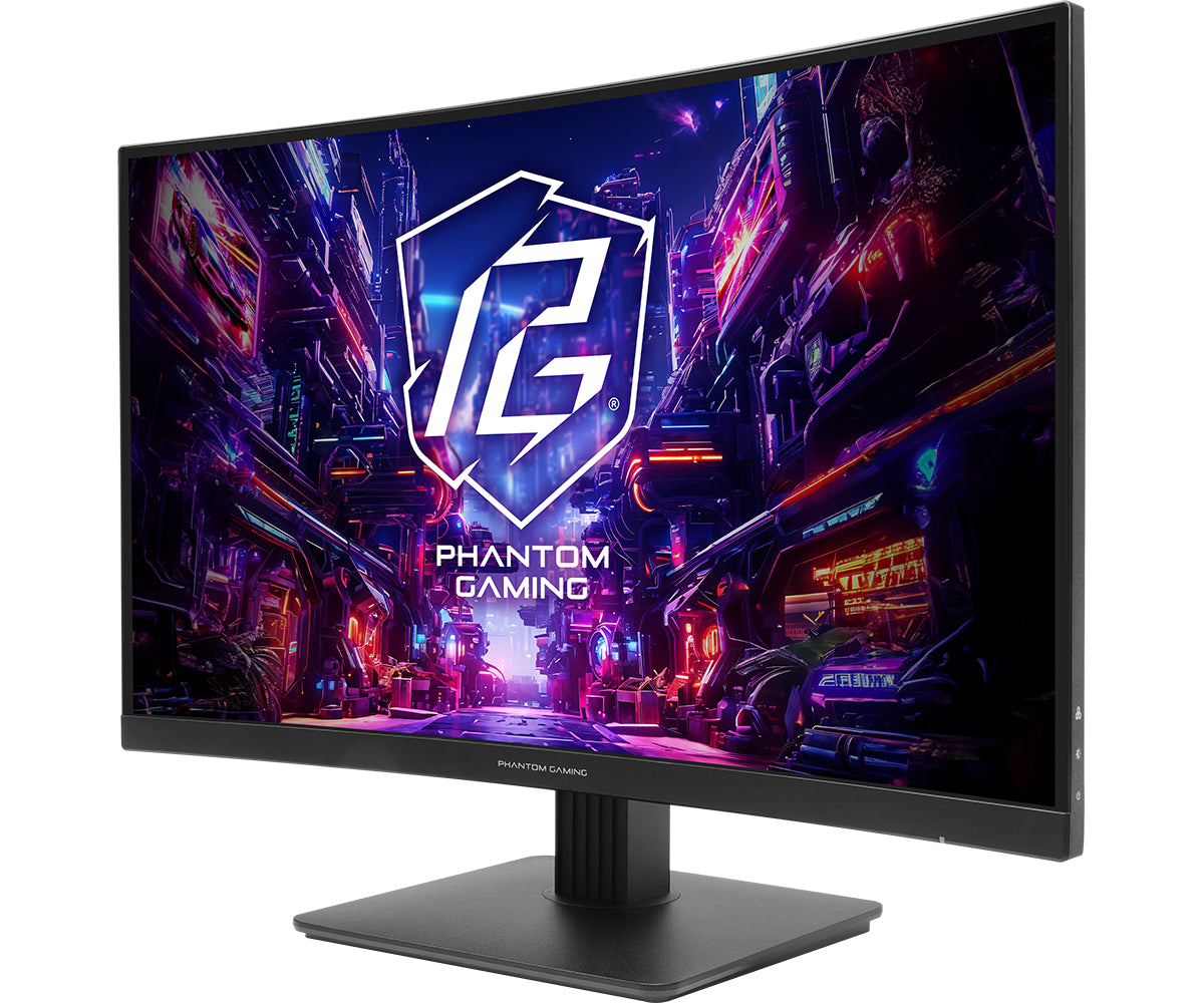 ASRock PG27QRT1B – 27" Curved, 2560 × 1440 (WQHD), VA, 180 Hz, DisplayHDR 400