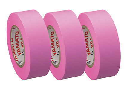Yamato Haftnotizen auf Rolle – 10 m × 15 mm – Rosa, vollflächig klebend, 3er-Set