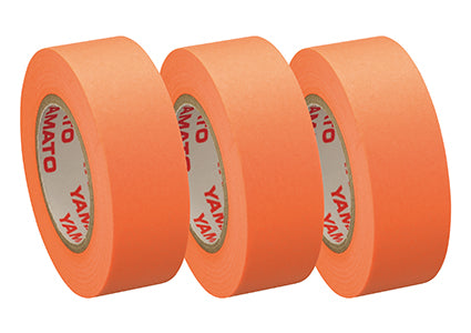 Yamato Haftnotizen auf Rolle – 10 m × 15 mm – Orange, vollflächig klebend, 3er-Set