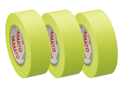 Yamato Haftnotizen auf Rolle – 10 m × 15 mm – Gelb, vollflächig klebend, 3er-Set