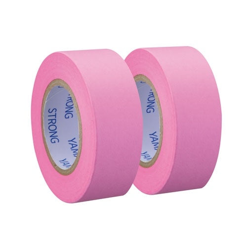 Yamato Memoc Roll Tape Papier Typ Haftnotizen auf Rolle – 10 m × 15 mm – rosa, vollflächig klebend