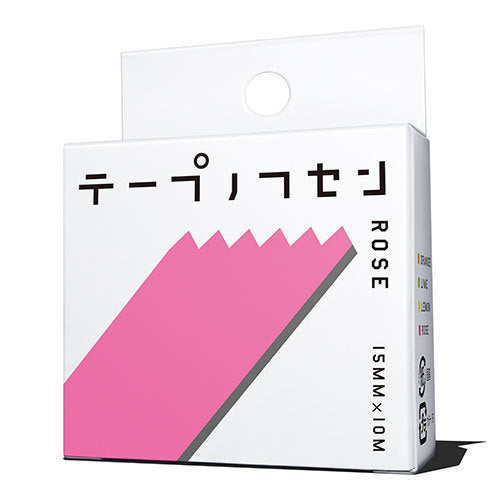 Yamato Haftnotizen auf Rolle – 10 m × 15 mm – rosa, vollflächig klebend
