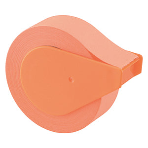 Yamato Memoc Roll Tape Papier Typ Haftnotizen auf Rolle – 10 m × 15 mm – orange, vollflächig klebend