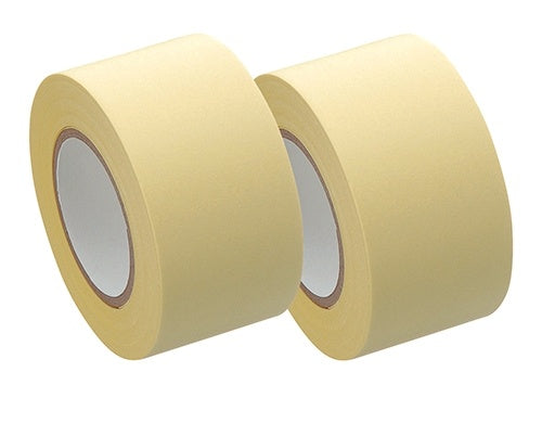 Yamato Memoc Haftnotizen auf Rolle – 10 m × 25 mm – gelb, vollflächig klebend, 2er-Set