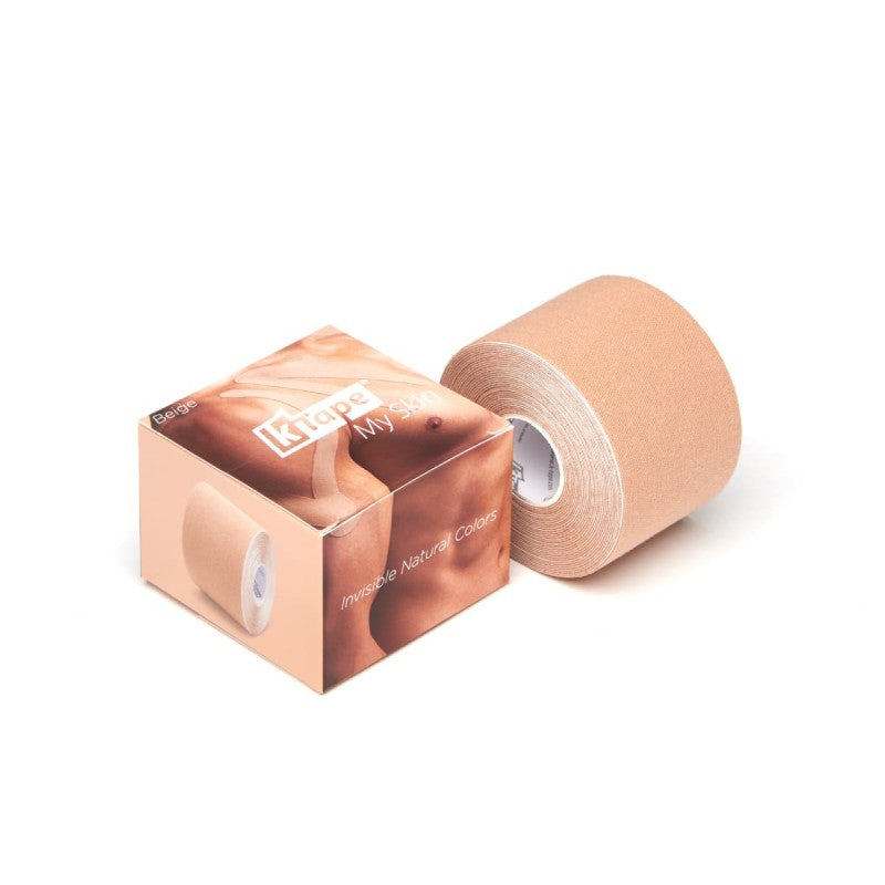 K-Tape Pflasterrolle – 50 mm × 5 m, zuschneidbar, beige