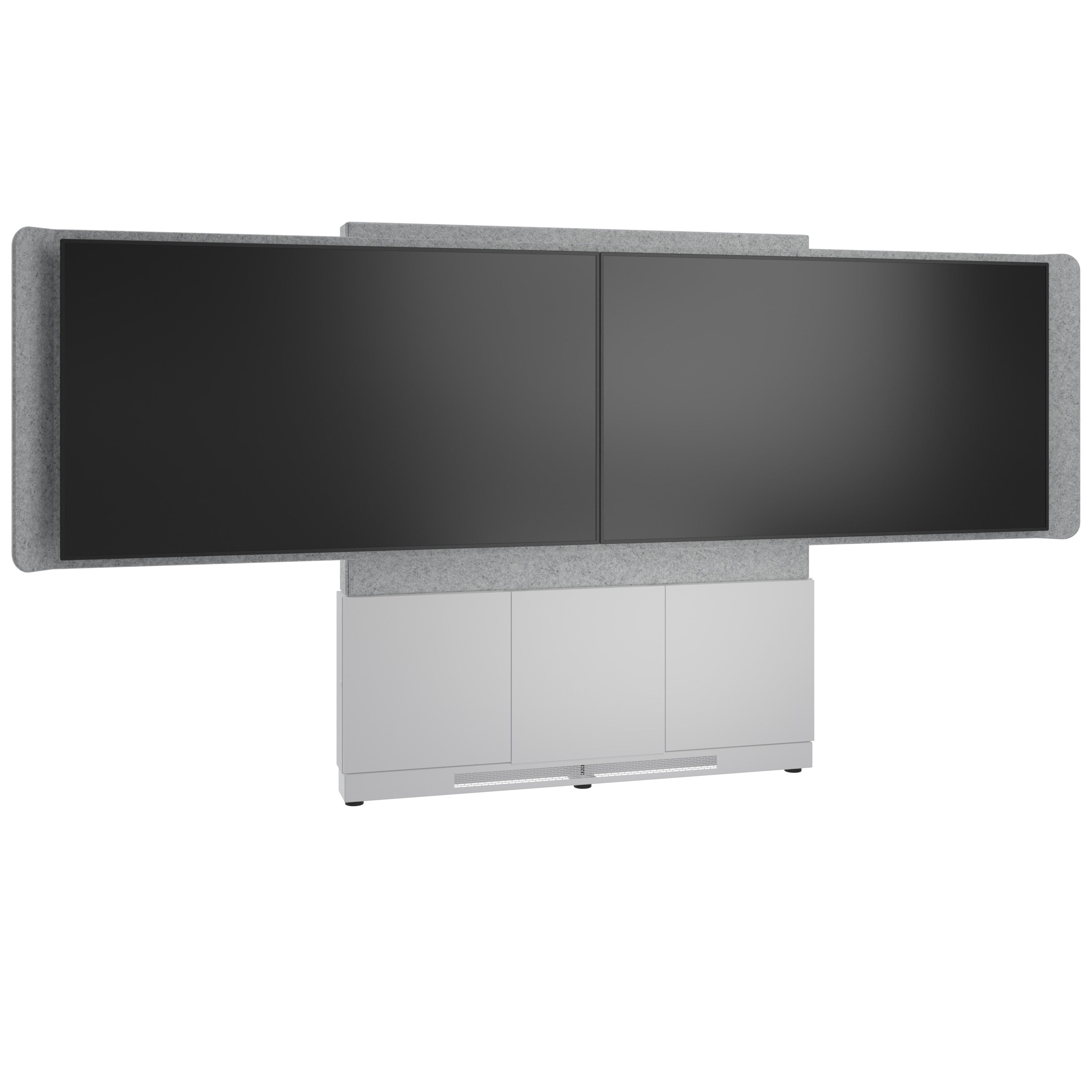 Middle Atlantic Wandlift (bodenstehend) – 55–65" – bis 136 kg, für 2 Displays – FM-DS-6675FW-HD8W