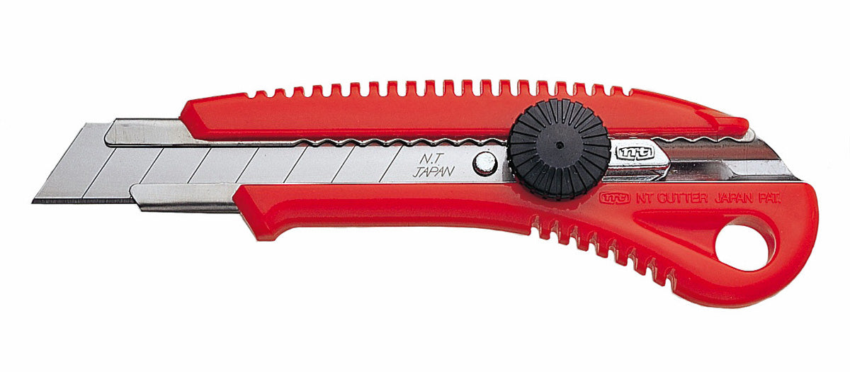 NT Cutter L-550 P – Abbrechmesser 18 mm, Schraubarretierung, Kunststoff, inkl. 3 Klingen