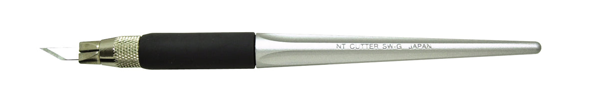 NT Cutter D-500 GP – Abbrechmesser, Aluminiumschaft, Kunststoffgriff, patentierte NT Spezialzwinge