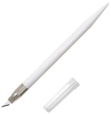 NT Cutter D-401P – Abbrechmesser, 9 mm, Spitzwinkelklinge, Weiss – für BDA-200P, BDC-200P, BD-50P u. a.