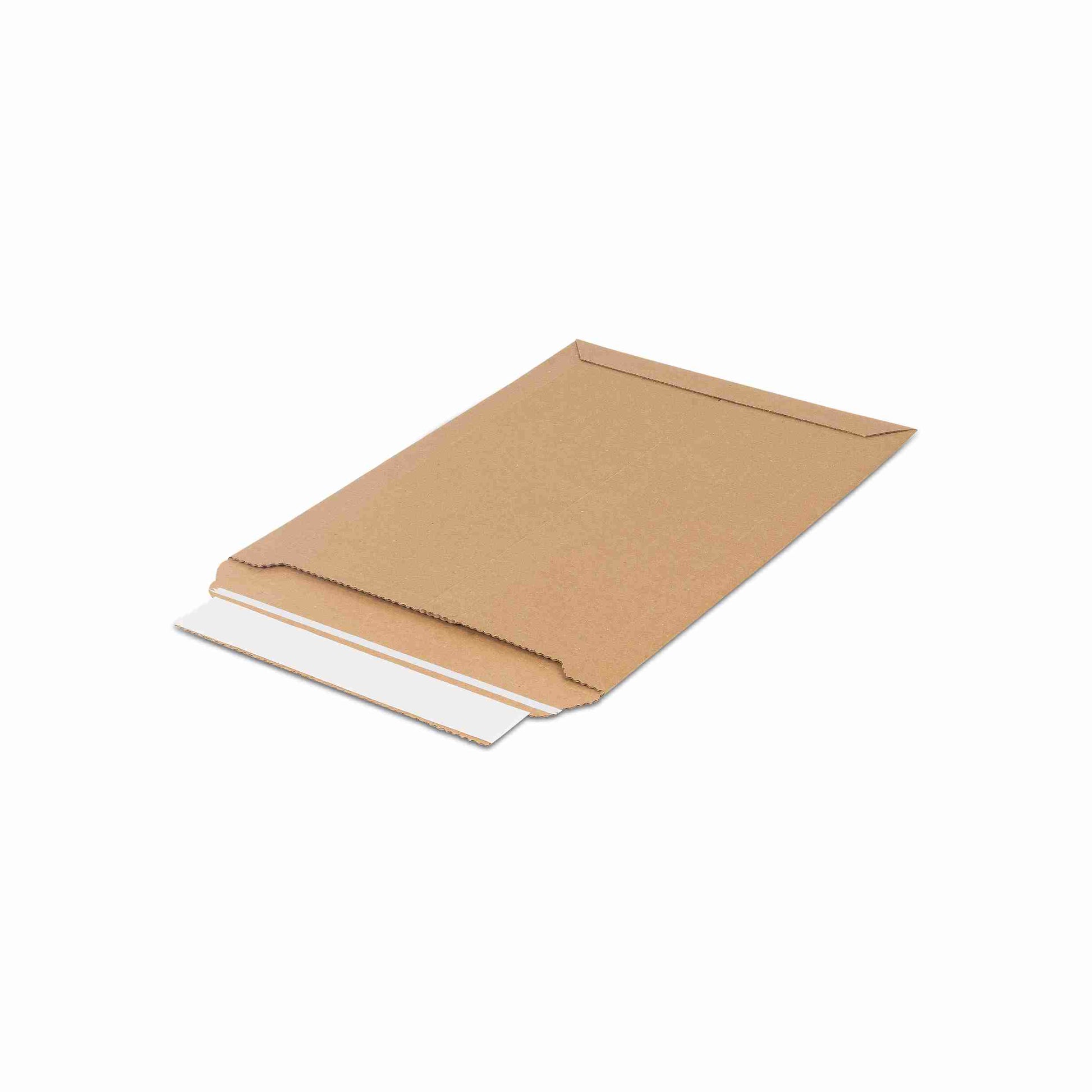 Model Karton-Versandtasche – 360 × 250 × 50 mm, selbstklebend, Karton, braun – 1 Stk., ab 100 Stk.