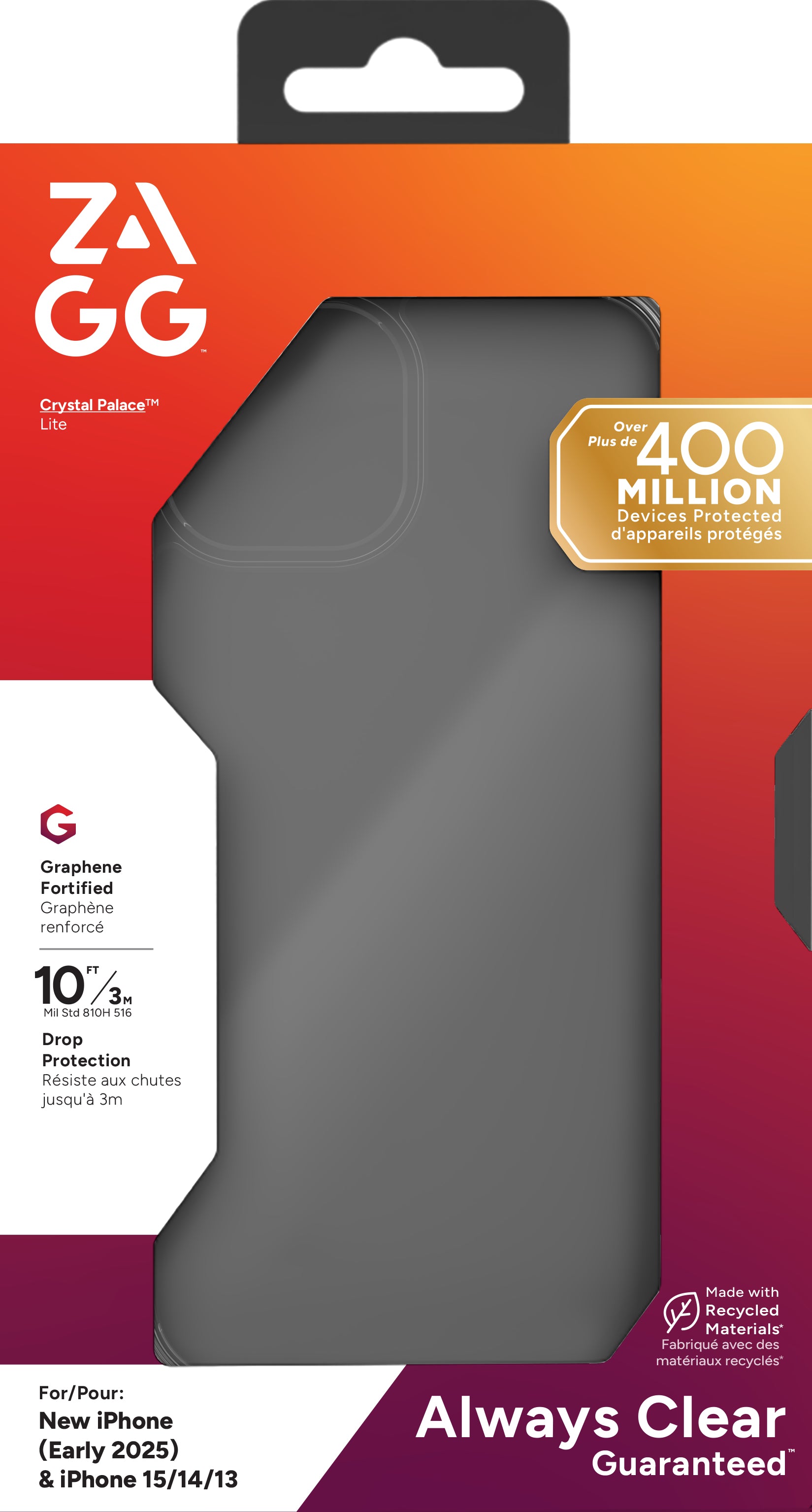 ZAGG Displayschutz Defense Glass – für Apple iPhone 15 – Glas