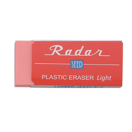 Seed Radiergummi Colorful Radar Light EP-KL100-R – für Bleistifte, staubarm, 55 × 24 × 12 mm, rot