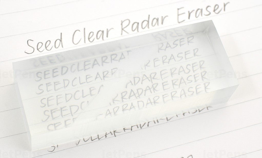 Seed Radiergummi Clear Radar EP-CL150 – staubarm, 55 × 21 × 12 mm, transparent