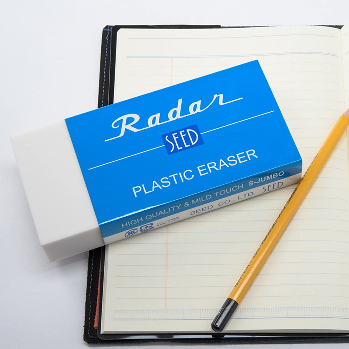 Seed Radar S-JUMBO Radiergummi – Hohe Radierfähigkeit, 160 × 75 × 27 mm
