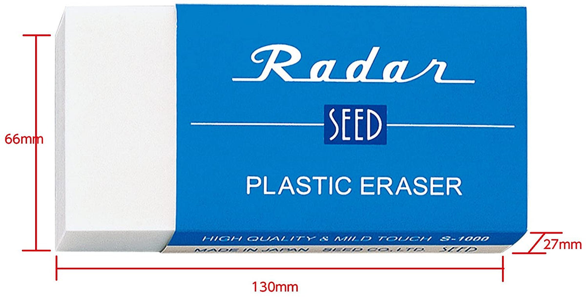 Seed Radiergummi Radar S-1000 – 130 × 66 × 27 mm