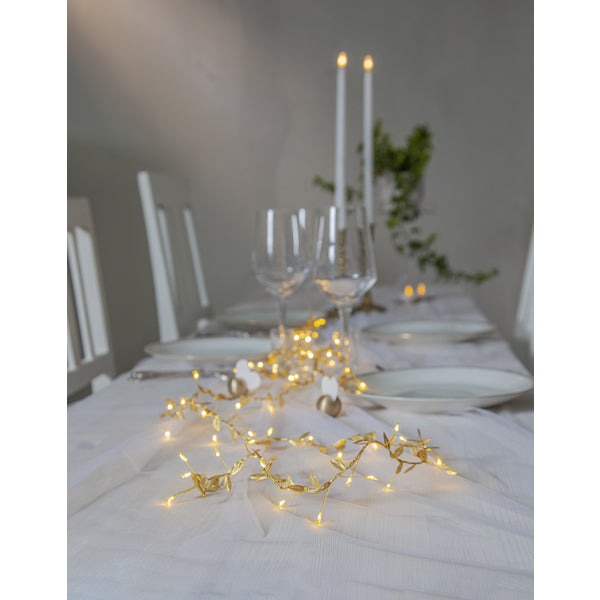 Star Trading Winny Lichterkette – Starterset, 2,5 m, 0,5 W, Warmweiss, Gold, Timer, Batteriebetrieb 3× AA