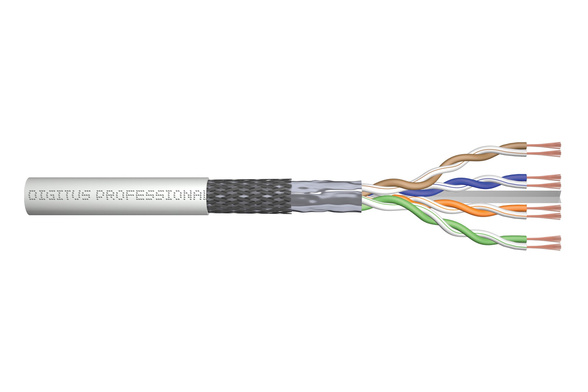Digitus Roh-Patchkabel – PoE+, 305 m, Grau, SF/UTP – 1 Stk.