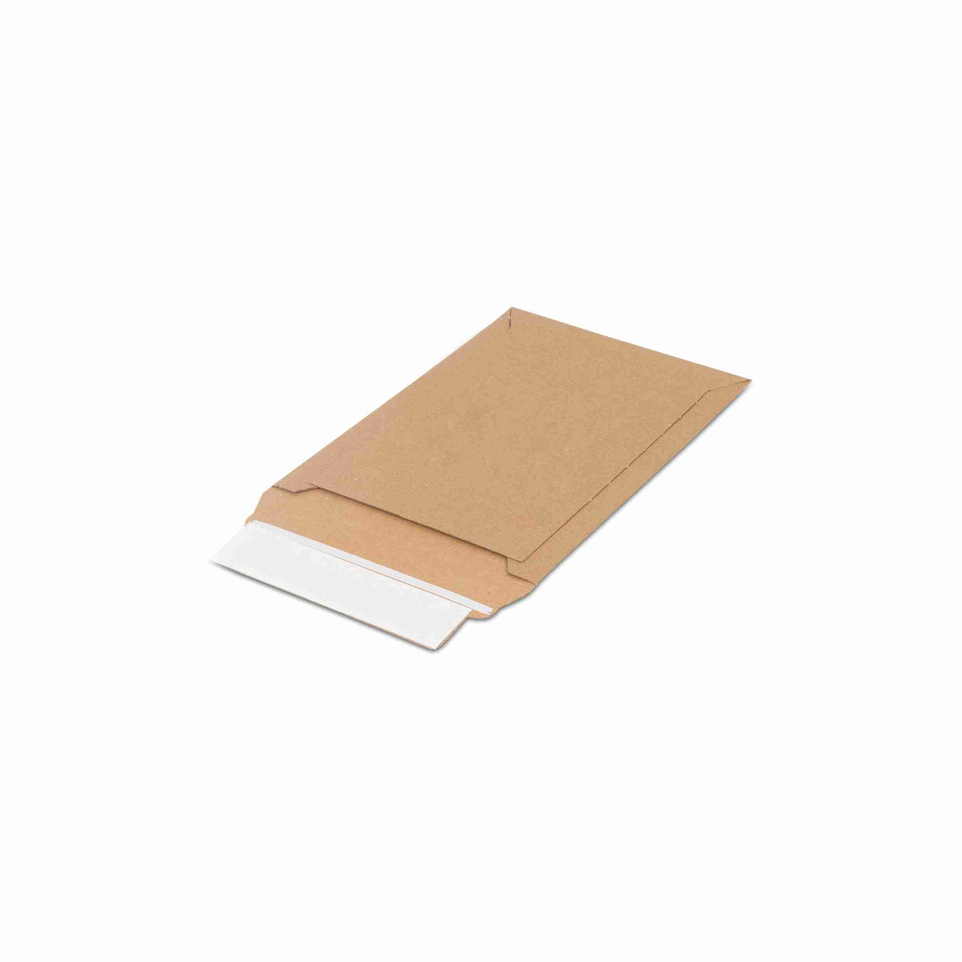 Model Karton-Versandtasche – 170 × 250 × 30 mm, selbstklebend, Karton, braun – 1 Palette (2'400 Stk.)