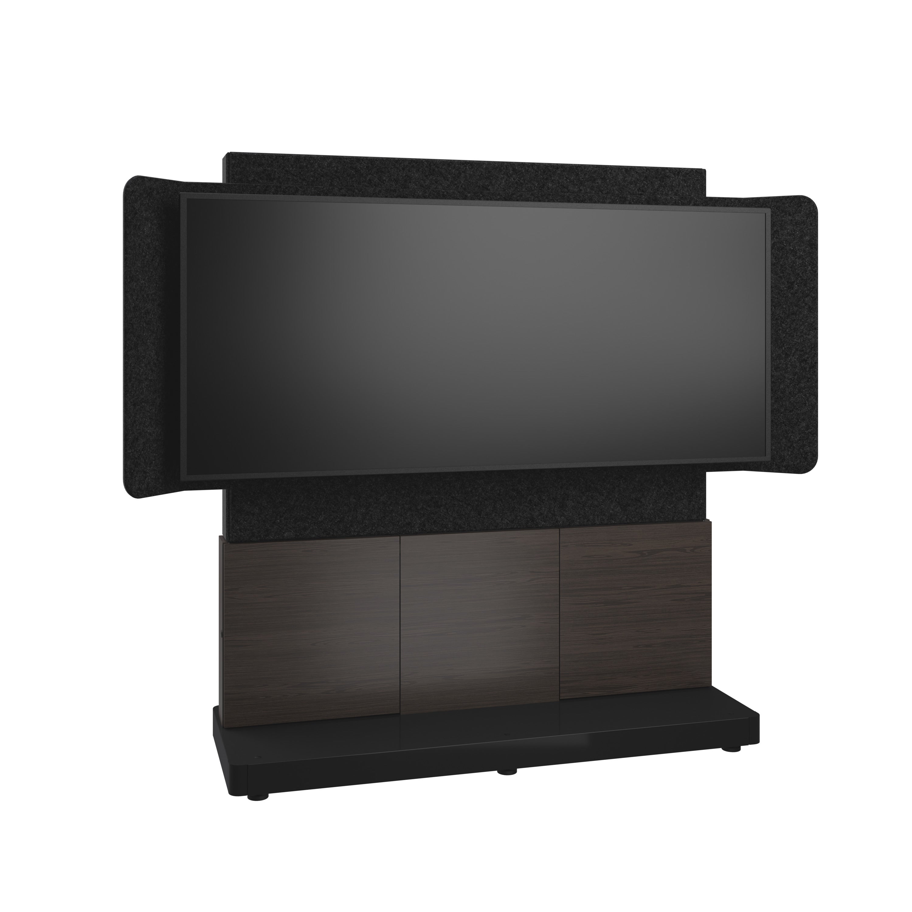 Middle Atlantic Bodenständer – bis 81" – bis 102 kg, Kabelmanagement – FM-DS-6675FS-KA3B, Schwarz/Grau