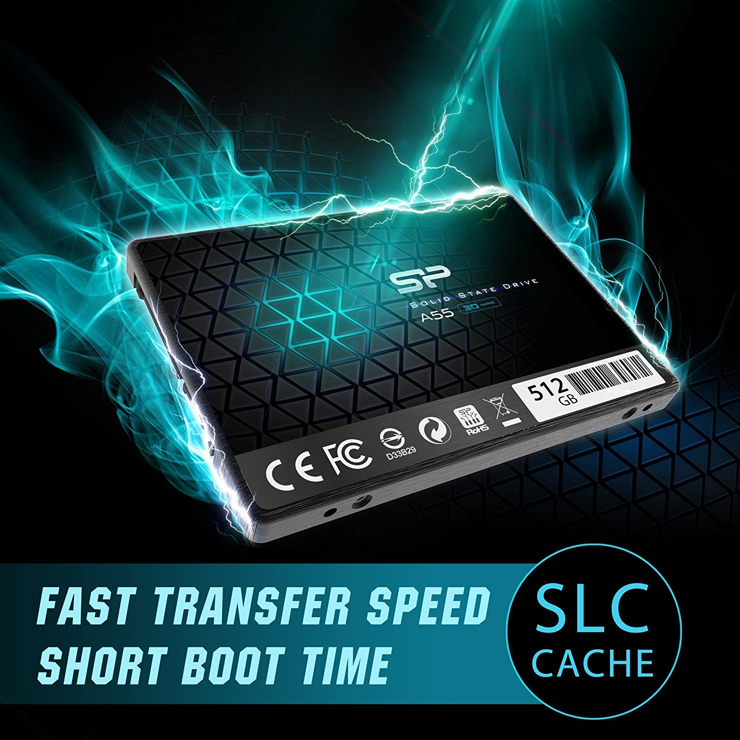 Silicon Power Ace A55 512 GB (SP512GBSS3A55S25) – für 2,5" SATA III
