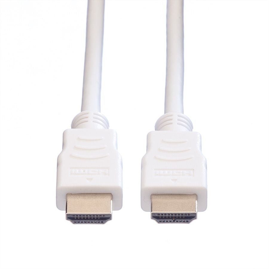 VALUE HDMI Kabel HDMI High Speed 4K 30 Hz – 1,5 m – ARC, Ethernet – Weiss