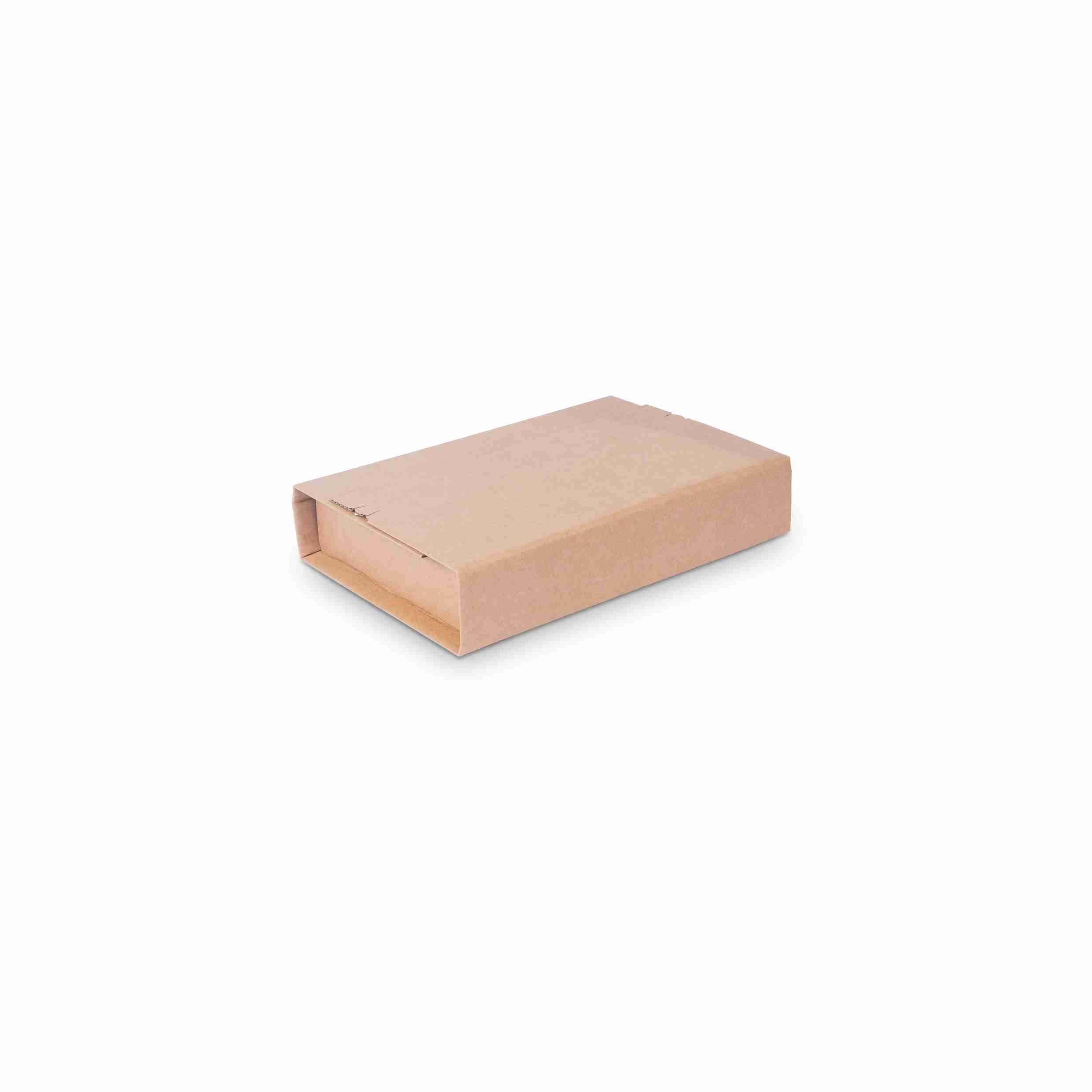 Model Versandkarton – 250 × 190 × 85 mm, braun, Wellkarton, Automatikboden, selbstklebend – 1 Stk., ab 400 Stk.